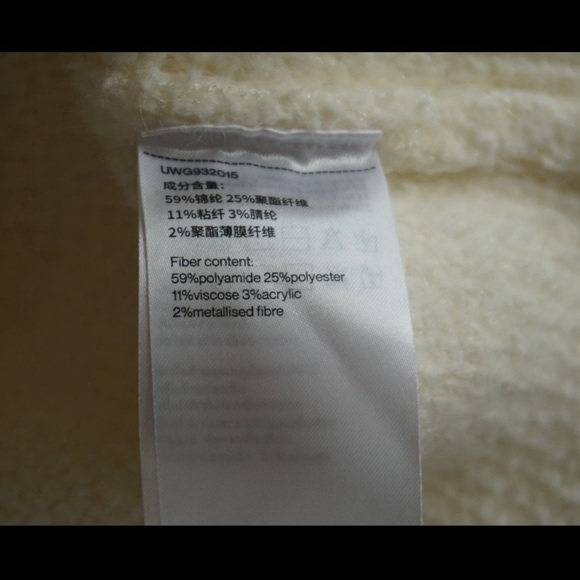 Urban Revivo Womens Pearl Gold Chain Trim Cardigan White Size US 4 / Small - Picture 6 of 6